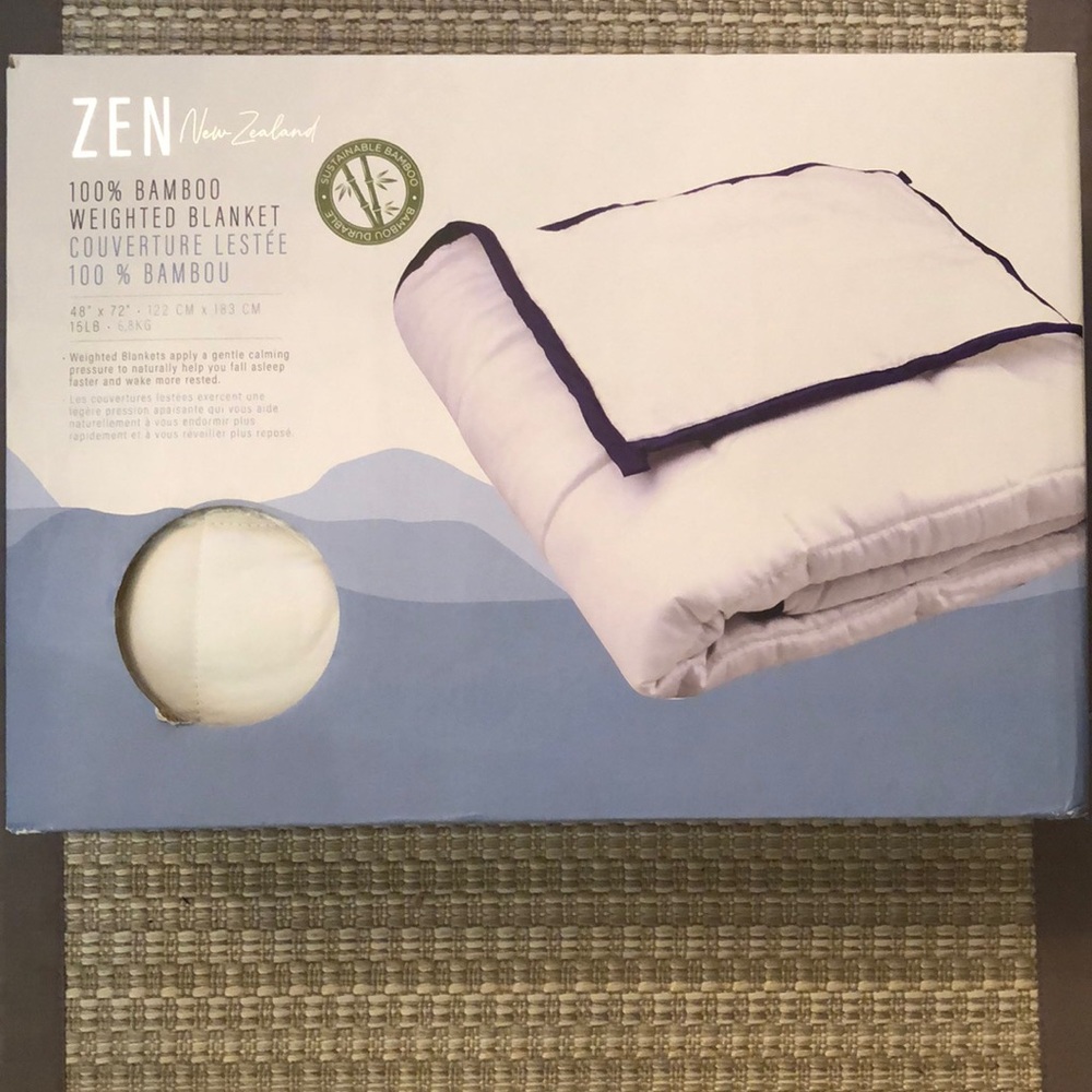 Zen New Zealand 100% Bamboo Weighted Blanket - Picture 1 of 4